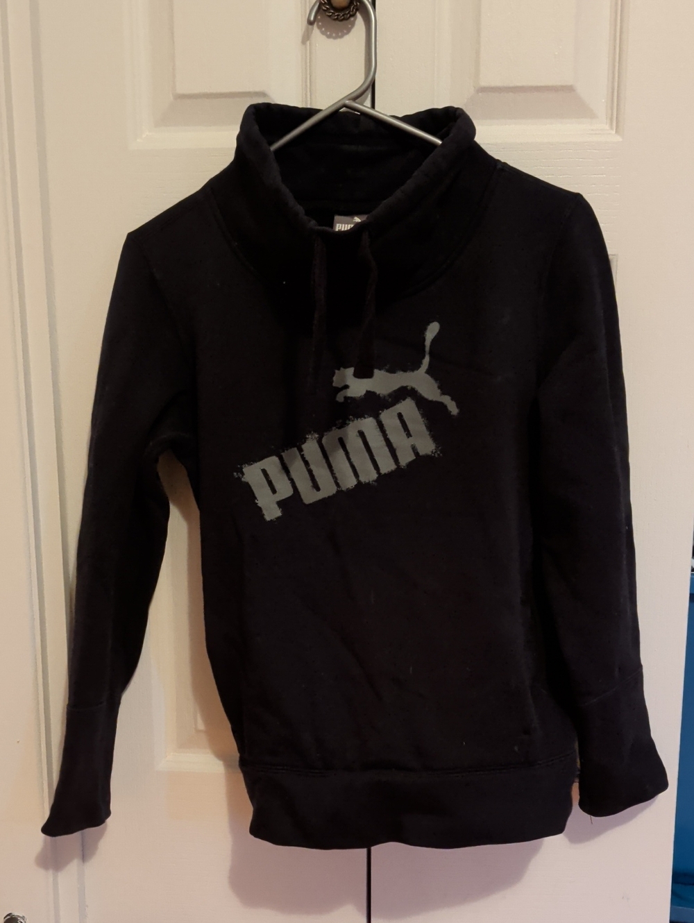 Puma Black Pullover with Grey Logo